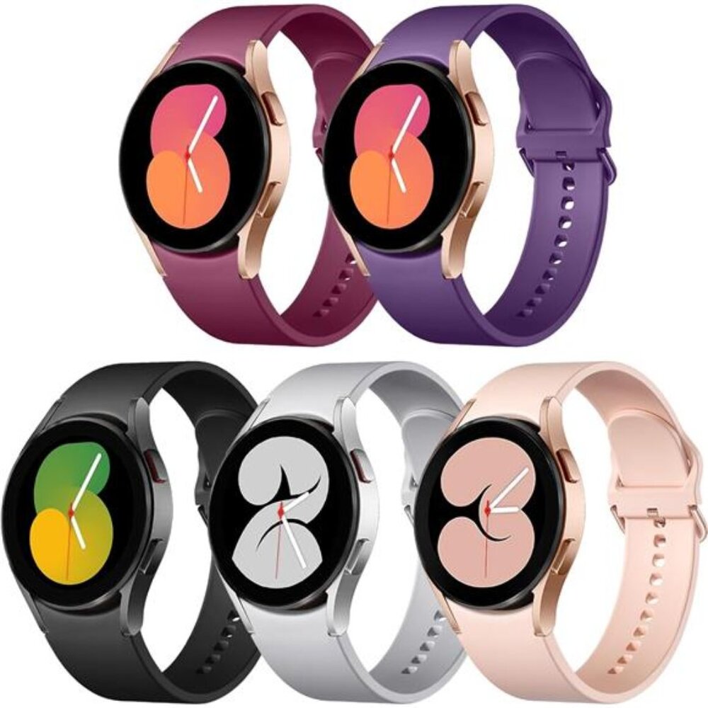 5Pack Bands Compatible with GalaxyWatch 7 6 5 4 Band 40mm 44mm/Galaxy WatchBand